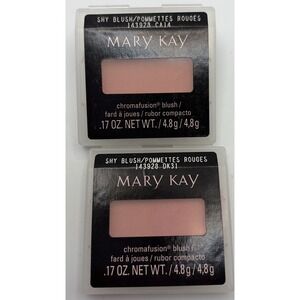 Mary Kay Chromafusion Blush Shy Blush 143928 -NEW Full Size Lot Of 2